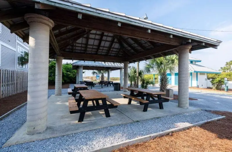 Gulfview Beach Access Picnic Pavilion off 30A